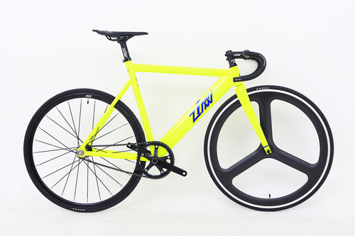 ZINN BIKE Janus Aero Type Track/Fixie Bike (Neon Yellow)